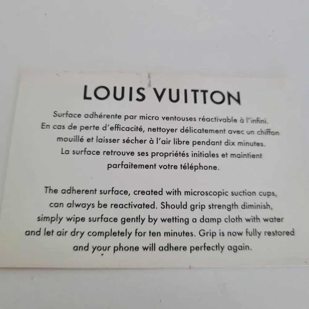Authentic Louis Vuitton LV Monogram Folio iPhone X Case Black‎ Phone Hard Cover